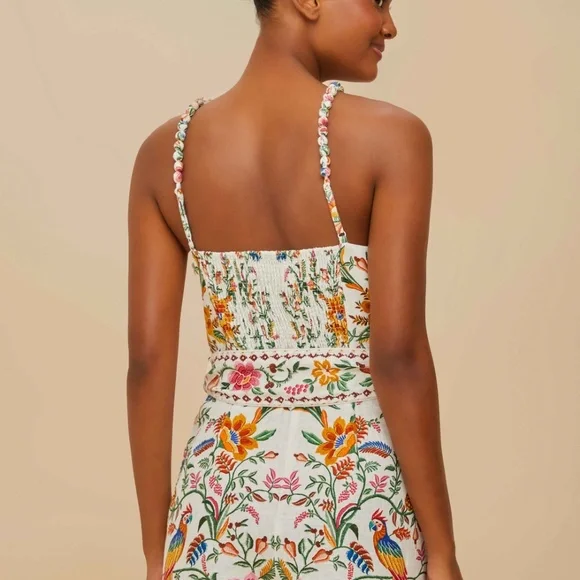 Farm Rio Off-White Delicate Forest Romper - Picture 6 of 7